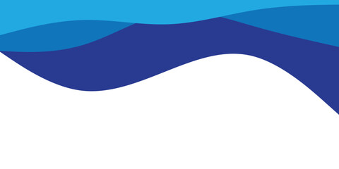 Abstract Ocean Waves in Blue Tones: Calm, Fluid Background for Design Projects eps10