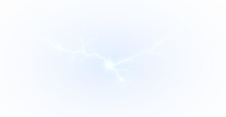 PNG Lightning Bolt Overlay with Blue Overlay Effect on transparent background