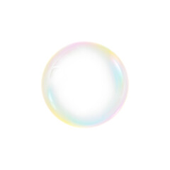 This elegant soap bubble PNG overlay displays vivid multicolor reflections against a transparent backdrop.