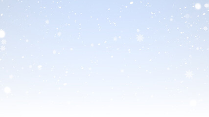 PNG Snow Overlay with Transparent Blue Background on transparent background