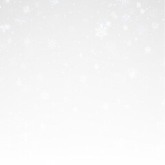 PNG snowflakes overlay with transparent winter background on transparent background