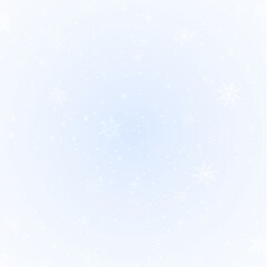 Fototapeta premium Blue Winter PNG with Isolated Snowflake Overlay on transparent background