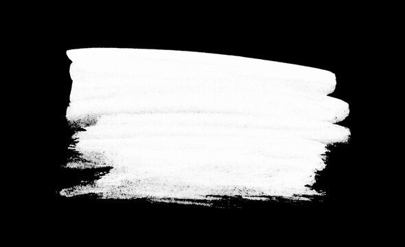 Weisse Pinseltextur auf schwarzem Hintergrund