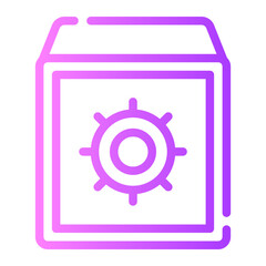 safety box gradient icon