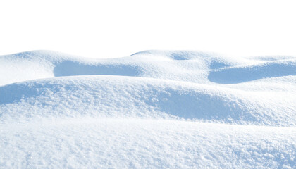 Fototapeta premium PNG Fresh Winter Snow Layer with Soft Powder Texture