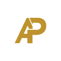 AP letter logo from the elegant combination of letter A and P