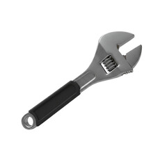 Adjustable wrench isolated on transparent or white background, png