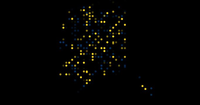 Data Visualization Particle Alaska State Shape Reveal