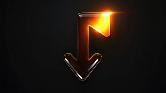 A modern and elegant icon of a music note with an orange glow effect on a black background. Perfect for graphic design, music-related apps, or social media icons.
