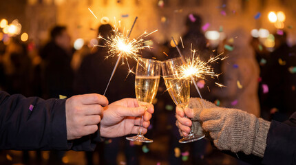 Cheers! Sparkling Celebration of New Year's Eve