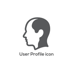 Simple User Profile and Account Icon: Gender-Neutral Silhouette Vector for Social Media, Login, and Avatar