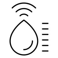 Water Quality Sensor Icon. Vector Line Icon