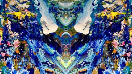 Abstract art background . Hand painting artwork on canvas .