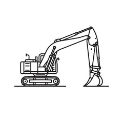 Naklejka premium Excavator Icon Design Very Cool