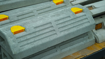 Stack of Parking Blocks Arranged on Store Display