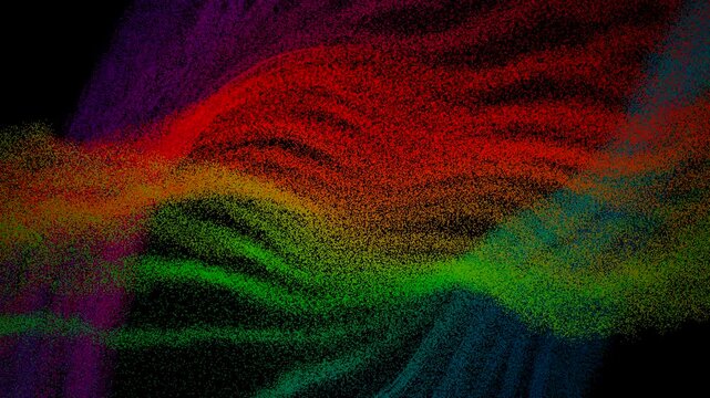 multicolored wave patterns enhancing concert visual presentations immensely