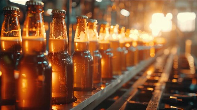 Bottling operation for brewing industry