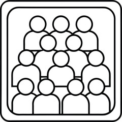 Social network icon people business vector communication team concept illustration