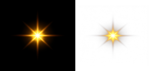 Bright galaxy shine layered with fantasy spark trails and isolated star beams, producing a vibrant starlight atmosphere ideal for premium transparent design elements.