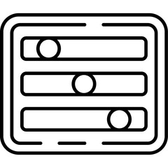 Hue Slider Outline Icon