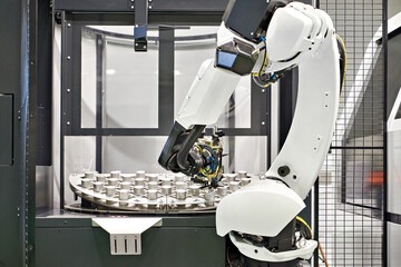 Robot manipulator and metal workpieces