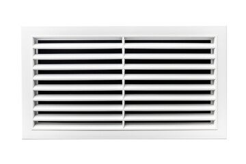 white air conditioner vent or air ventilation grill isolated on white or transparent png