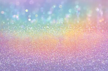 Obraz premium Pastel Rainbow Glitter Sparkle Background