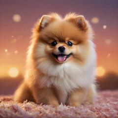 Obraz premium Pomeranian Puff Baby