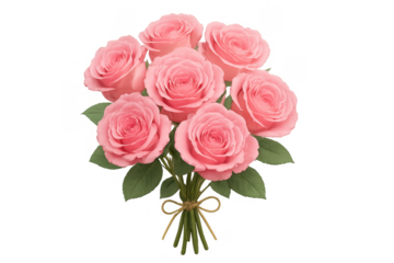 Pink rose bouquet celebrating love and romance
