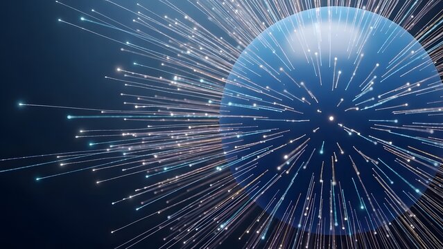 abstract background with stars - Powered by Adobe