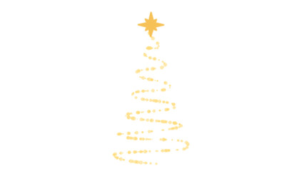 Hand-Drawn Christmas Tree PNG &ndash; Festive Doodle Style Holiday Illustration
