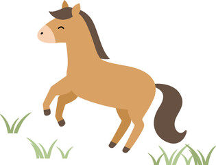 かわいい馬のイラスト