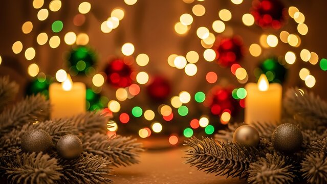 Christmas Holiday Background for Seasonal Designs - Powered by Adobe