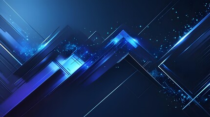 Abstract blue background with futuristic lines, digital technology, and energy for a vector design concept