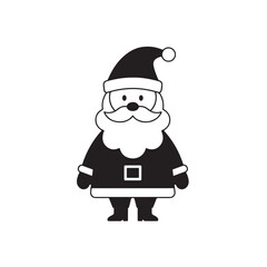 Cute Santa Claus Icon Christmas Santa Vector Design