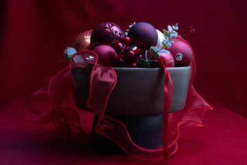 Crimson Christmas Bowl