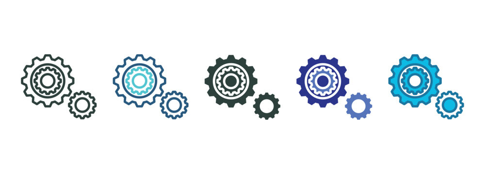 Lean System Icon Set Multiple Style Of