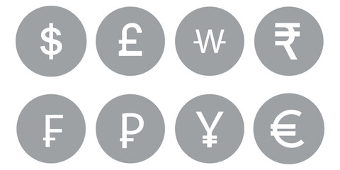Dollar euro financial icon illustration showing online payment symbols, digital wallet graphics, currency signs and earnings coin visuals suitable for