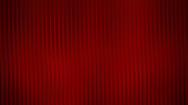 Illustration of abstract deep red background with vertical corrugated lines and subtle gradient effect, rich texture for dramatic visual impact