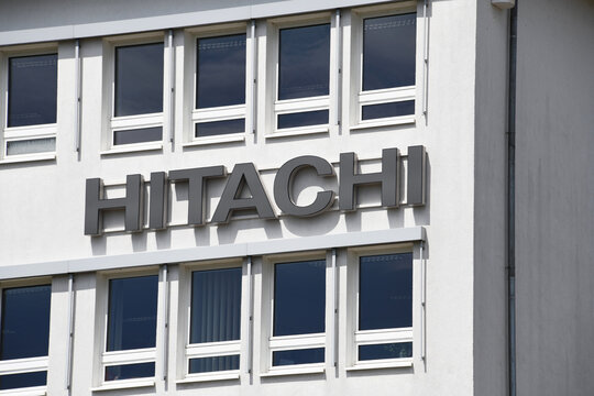 Arnstadt, Thuringia, Germany - July 5, 2025: Hitachi Rail Deutschland GmbH in Arnstadt - Hitachi Rail is the&nbsp;rolling stock&nbsp;and&nbsp;railway signalling&nbsp;manufacturing division of&nbsp;Hitachi