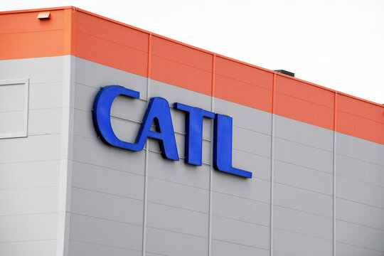 Arnstadt, Thuringia, Germany - July 5, 2025: CATL facility in Arnstadt, Germany - CATL is a Chinese battery manufacturer and technology company