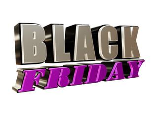 Black friday 3d text render