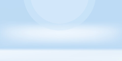 Blue studio room. Limbo light background. Abstract 3d backdrop for product presentation. Minimal wall scene. Showcase, promotion display modern