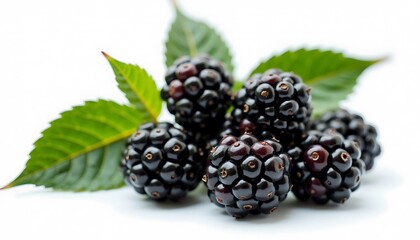 blackberry on white background