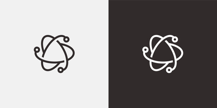 Connected atom spinning on split background