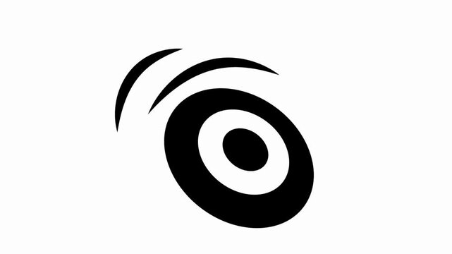 frisbee  icon animation simple  flat