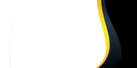 Black and Gold gradient wavy business background with soft and smooth color, suitable for abstract and banner background
