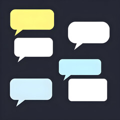 chat bubble set, social media chat bubbles, messenger bubbles, whatsapp style bubbles, instagram chat icons, facebook message bubbles, UI message bubbles, app chat interface bubbles, notification chat