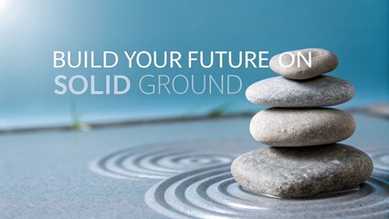 Stack of stones symbolizing balance and solid foundation