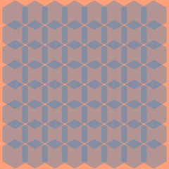 Fototapeta premium Geometric Abstract Pattern in Peach and Blue